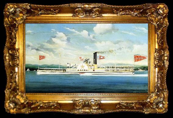 framed  James Bard Alida, Hudson River steamer as painted, ta009-2